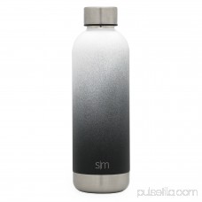 Simple Modern 12oz Bolt Water Bottle - Stainless Steel Hydro Kids Flask - Double Wall Vacuum Insulated Reusable Black Small Metal Coffee Tumbler Leakproof Thermos - Midnight Black 569664163